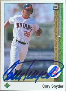 Cory Snyder Autographed 1989 Upper Deck #170