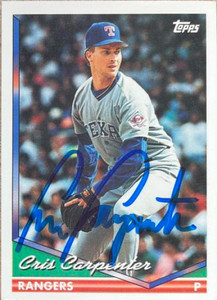Cris Carpenter Autographed 1994 Topps #317
