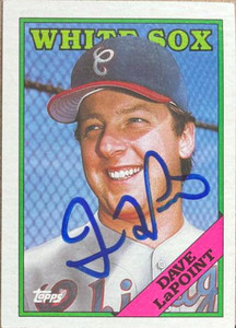 Dave LaPoint Autographed 1988 Topps #334