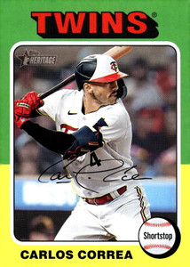 2024 Topps Heritage #234 Carlos Correa NM-MT Minnesota Twins 