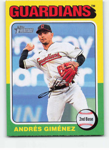 2024 Topps Heritage #360 Andres Gimenez NM-MT Cleveland Guardians 
