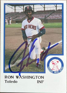 Ron Washington Autographed 1986 ProCards Toledo Mud Hens #23