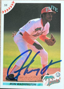 Ron Washington Autographed 1990 Elite Senior League #31