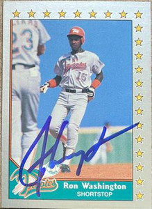 Ron Washington Autographed 1990 Pacific Senior League #178