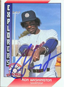 Ron Washington Autographed 1991 Pacific Senior League #47