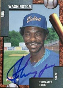Ron Washington Autographed 1992 Fleer ProCards #914
