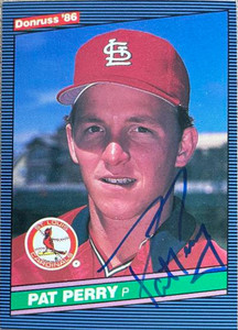 Pat Perry Autographed 1986 Donruss #596