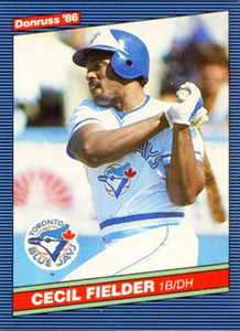 1986 Donruss #512 Cecil Fielder NM-MT RC Rookie Toronto Blue Jays 