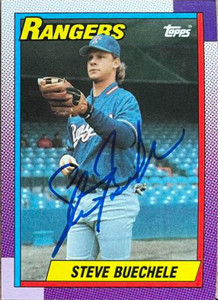 Steve Buechele Autographed 1990 Topps #279