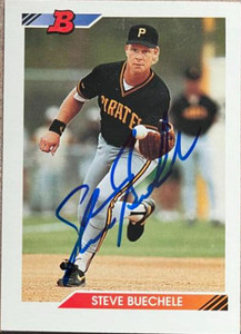 Steve Buechele Autographed 1992 Bowman #335