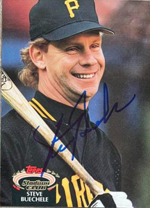 Steve Buechele Autographed 1992 Stadium Club #405