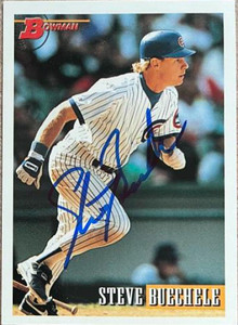 Steve Buechele Autographed 1993 Bowman #608