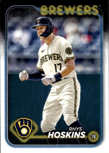 2024 Topps #357 Rhys Hoskins NM-MT Milwaukee Brewers 
