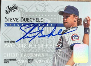 Steve Buechele Autographed 1995 Studio #196