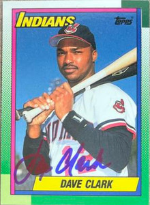 Dave Clark Autographed 1990 Topps Tiffany #339