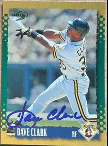 Dave Clark Autographed 1995 Score Gold Rush #161