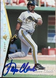 Dave Clark Autographed 1995 SP Superbafoil #97