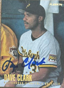 Dave Clark Autographed 1996 Fleer #517
