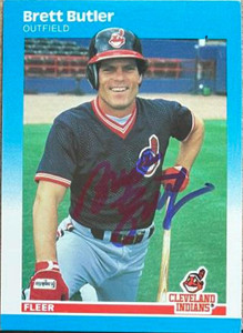 Brett Butler Autographed 1987 Fleer #246