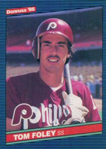 1986 Donruss #549 Tom Foley NM-MT Philadelphia Phillies 