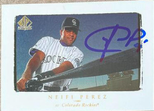 Neifi Perez Autographed 1998 SP Authentic #82