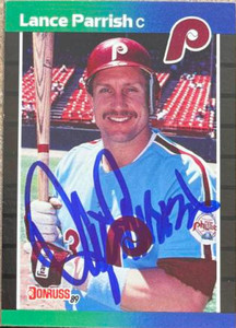 Lance Parrish Autographed 1989 Donruss #278