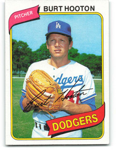 1980 Topps #170 Burt Hooton VG Los Angeles Dodgers 