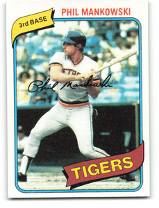 1980 Topps #216 Phil Mankowski VG Detroit Tigers 
