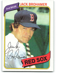 1980 Topps #349 Jack Brohamer VG Boston Red Sox 