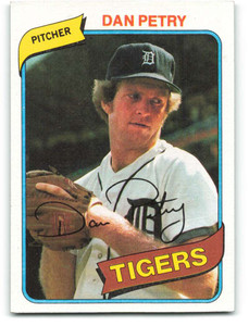 1980 Topps #373 Dan Petry DP VG RC Rookie Detroit Tigers 