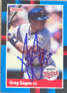 Greg Gagne Autographed 1988 Donruss #441