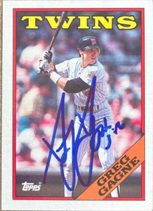 Greg Gagne Autographed 1988 Topps #343