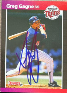 Greg Gagne Autographed 1989 Donruss #318