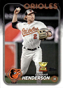 SOLD 151321 2024 Topps #450 Gunnar Henderson NM-MT Baltimore Orioles 