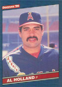 1986 Donruss #573 Al Holland NM-MT California Angels 