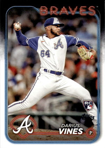 2024 Topps #493 Darius Vines NM-MT RC Rookie Atlanta Braves 