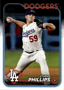 SOLD 151440 2024 Topps #569 Evan Phillips NM-MT Los Angeles Dodgers 