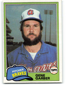 1981 Topps #307 Gene Garber VG Atlanta Braves 