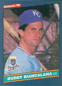 Buddy Biancalana Kansas City Royals 1985 Vintage Baseball 