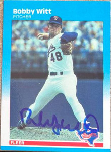 Bobby Witt Autographed 1987 Fleer #143