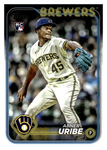 2024 Topps #310 Abner Uribe NM-MT RC Rookie Milwaukee Brewers 