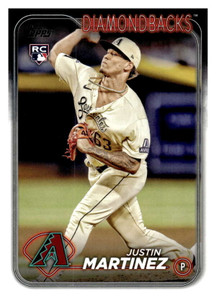 2024 Topps #325 Justin Martinez NM-MT RC Rookie Arizona Diamondbacks 