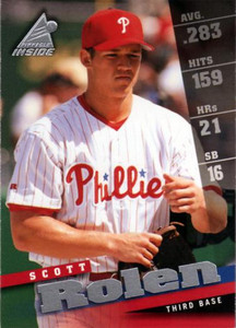 SOLD 151871 1998 Pinnacle Inside #17 Scott Rolen NM-MT Philadelphia Phillies 