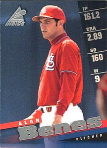 1998 Pinnacle Inside #66 Alan Benes NM-MT St. Louis Cardinals 