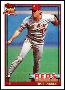 1991 Topps #662 Rob Dibble VG Cincinnati Reds 