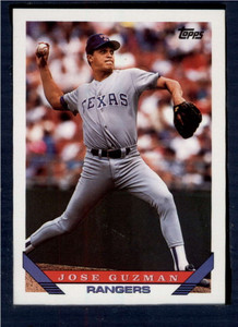 1993 Topps #253 Jose Guzman VG Texas Rangers 