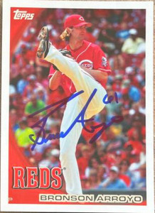 Bronson Arroyo Autographed 2010 Topps #563