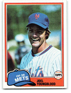 1981 Topps #58 Joel Youngblood VG New York Mets 1981 Topps #58 Joel Youngblood VG New York Mets