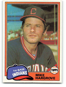 1981 Topps #74 Mike Hargrove VG Cleveland Indians 