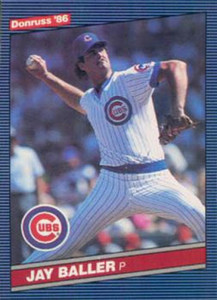 1986 Donruss #613 Jay Baller NM-MT RC Rookie Chicago Cubs 